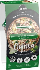 GO-CHI Quinoa To Go with Broccoli, White Asparagus & Cabbage  185g NOV23