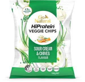 Go Natural Hi Protein Chips Sour Cream & Chives 100g