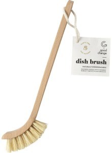 Good Change Store Dish Brush Wooden Handle, Plant Bristles