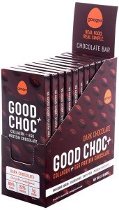 GOOGYS Good + Choc Collagen + Egg Protein Chocolate Dark 100g x 10 Display