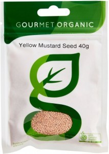Gourmet Organic Mustard Seed Yellow 40g Sachet