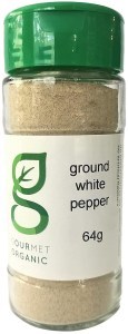 Gourmet Organic White Pepper Shaker 64g