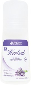 GRAHAMS NATURAL Mineral Deodorant Roll-On Herbal 65ml
