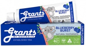 Grants Kids Natural Blueberry Burst w/Low Fluoride Toothpaste 75g
