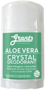 GRANTS OF AUSTRALIA Crystal Deodorant Stick Aloe Vera 100g
