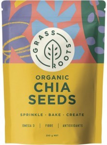 Grass Roots Organic Chia Seeds 250g
