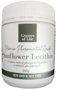 GRASSES OF LIFE Premium Pharmaceutical Grade Sunflower Lecithin 250g