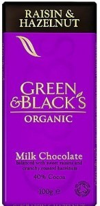 Green & Blacks Raisin & Hazelnut Chocolate 100g