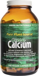 Green Nutritionals Green Calcium Vegan Capsules 600mg 240 Caps