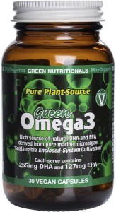 Green Nutritionals Green Omega3 Vegan Capsules 255mg + 127mg 30 Caps