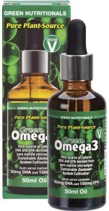 Green Nutritionals Green Omega3 Vegan Drops 300mg DHA+150mg EPA 50ml