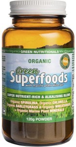 Green Nutritionals Organic Green Superfoods Powder 120g