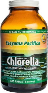 Green Nutritionals Yaeyama Pacifica Chlorella Tablets 500mg 500 Tabs