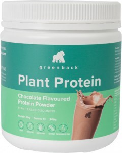 Greenback Plant Protein Chocolate Protein Powder  400g MAR23