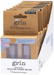 Grin Silicone Finger Brush 2 Pack 8x2pk
