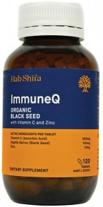 HAB SHIFA ImmuneQ Organic Black Seed with Vitamin C & Zinc 120t