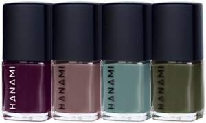 HANAMI Nail Polish Collection Solstice 9ml x 4 Pack (Sherry, Stormy Weather, Still & The Moss)