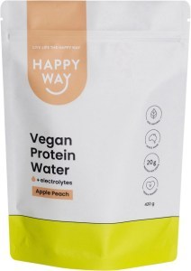 Happy Way Vegan Protein Water Apple Peach 420g