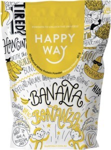 Happy Way Whey Protein Powder Banana 6x60g
