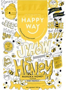 Happy Way Whey Protein Powder Manuka Honey 500g