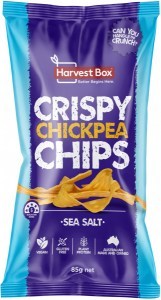 Harvest Box Chickpea Sea Salt Flavoured Chips G/F 85g