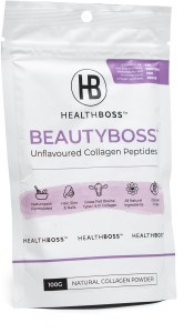 Health Boss Beauty Boss Unflavoured Collagen Peptides 100g Pouch JUN25
