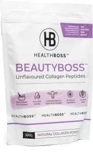 Health Boss Beauty Boss Unflavoured Collagen Peptides 320g Pouch JUN25
