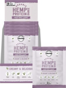 Hemp Foods Australia Organic Hemp Protein Mixed Berry & Acai 7x35g