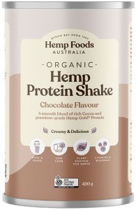 HEMP FOODS AUSTRALIA Organic Hemp Protein Shake Chocolate 420g