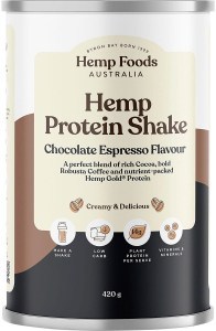 Hemp Foods Australia Organic Hemp Protein Shake Chocolate Espresso 420g