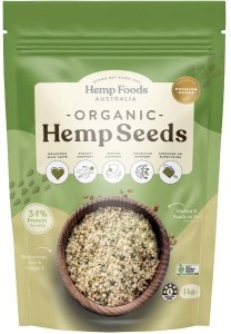 HEMP FOODS AUSTRALIA Organic Hemp Seeds (Hulled) 1kg