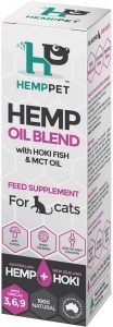 Hemp Pet Hair Ball Relief Omega 3-6-9 with Hoki Fish & MCT Oil Supplement for Cats 100ml