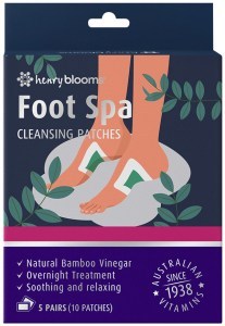 HENRY BLOOMS Foot Spa Cleansing Patches x 10 Patches (5 Pairs)
