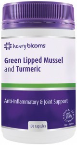 HENRY BLOOMS Green Lipped Mussel and Turmeric 100c