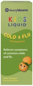 HENRY BLOOMS Kids Liquid Cold & Flu with Elderberry Orange 100ml