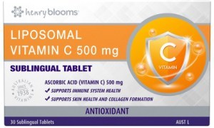 HENRY BLOOMS Liposomal Vitamin C 500mg Sublingual 30t