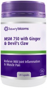 HENRY BLOOMS MSM 750 with Ginger & Devil's Claw 120c