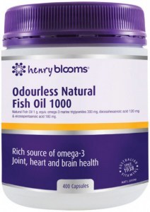 HENRY BLOOMS Odourless Natural Fish Oil 1000 400c