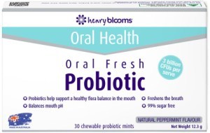 HENRY BLOOMS ORAL HEALTH Oral Fresh Probiotic Chewable Peppermint 30 Pack