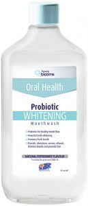 HENRY BLOOMS Oral Health Probiotic Mouthwash Whitening Peppermint 375ml