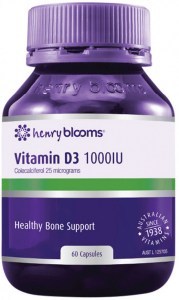 HENRY BLOOMS Vitamin D3 1000 IU 60c