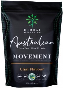 HERBAL WELLBEING Australian Fava Bean Plant Protein Movement Chai 375g