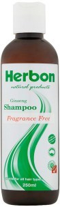 Herbon Fragrance Free Shampoo Ginseng 250ml SEP25