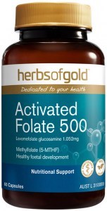 HERBS OF GOLD Activated Folate 500 60c