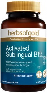 HERBS OF GOLD Activated Sublingual B12 75t