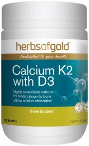 HERBS OF GOLD Calcium K2 with D3 90t