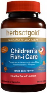 HERBS OF GOLD Children's Fish-i Care Chewable 60c