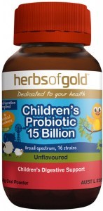 HERBS OF GOLD Children's Probiotic 15 Billion Unflavoured Oral Powder 50g
