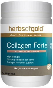 HERBS OF GOLD Collagen Forte Natural Berry 180g