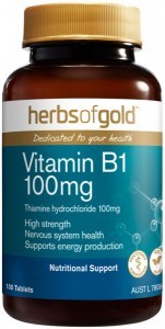 HERBS OF GOLD Vitamin B1 100mg 100t
